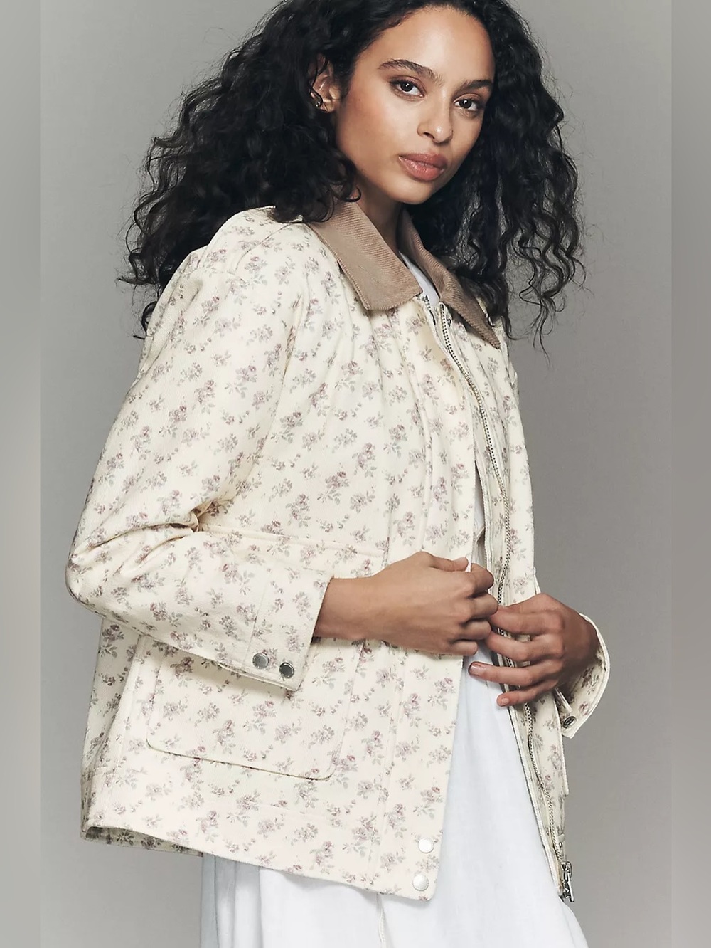 NWT Size M - Avec Les Filles Floral Utility Jacket 100% Cotton (NWT US$ 158) - Picture 10 of 16